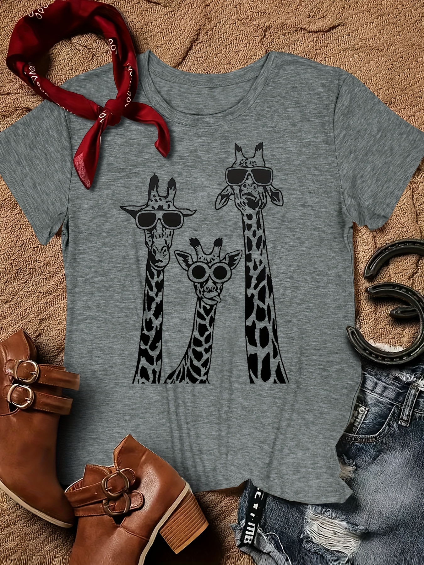 Giraffe Shirt Giraffe Print Top Womens Top Summer Top Womens 