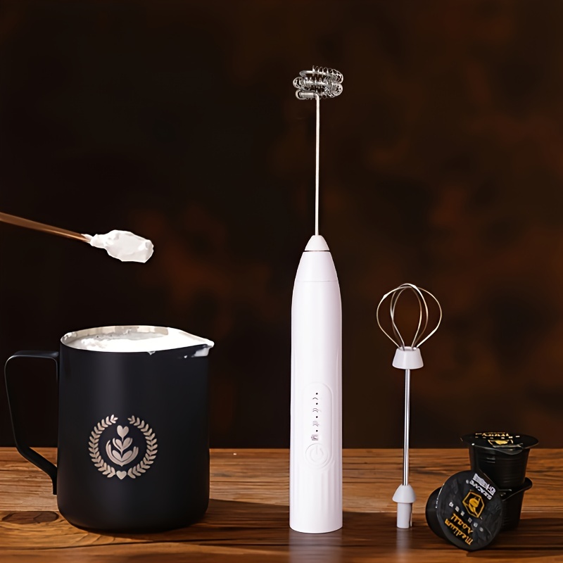 Electric Egg Beater Milk Frother For Coffee Cappuccino - Temu