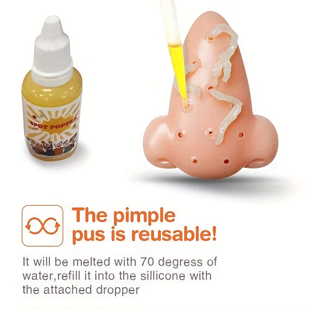 TECHONG Pimple Popping Toy – Jeu de tours d'acné pour soulager le stress  (arrêtez de prendre votre visage) : : Tout le reste