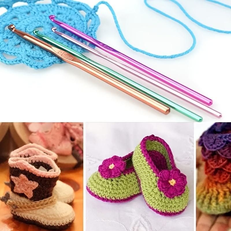 Multicolor Aluminum Crochet Hooks Knitting Needles Craft - Temu