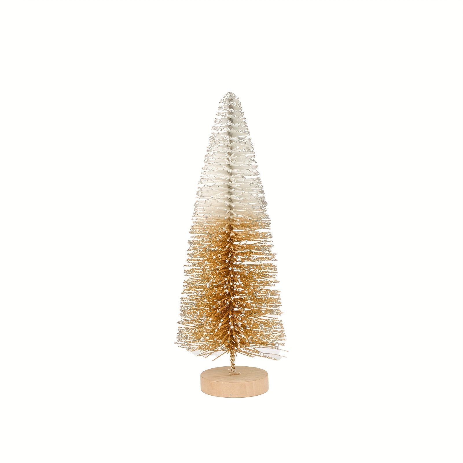 White And Champagne Double Color Pine Needles Christmas - Temu