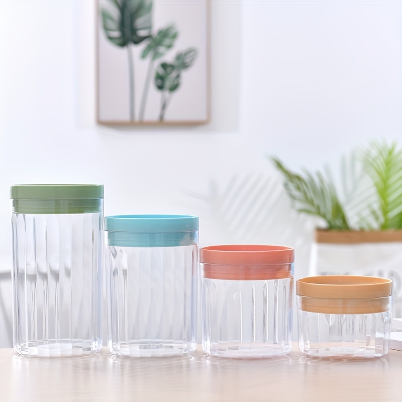 Glass Canisters With Airtight Lids Kitchen Bathroom - Temu