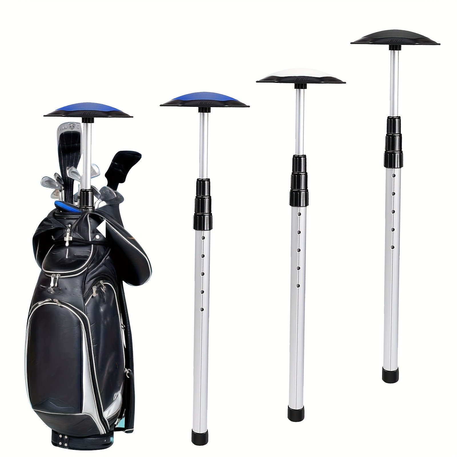 Lomubue Portable Golf Tee Adjustable ABS Anti-flying Tripod Golf Tee for  Training