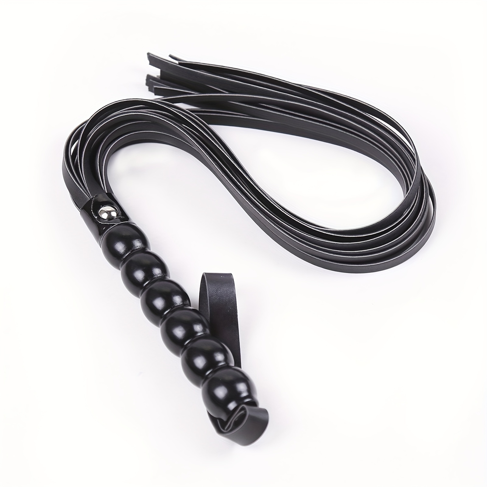 Black Sm Whip Alternative Toy Small Leather Whip