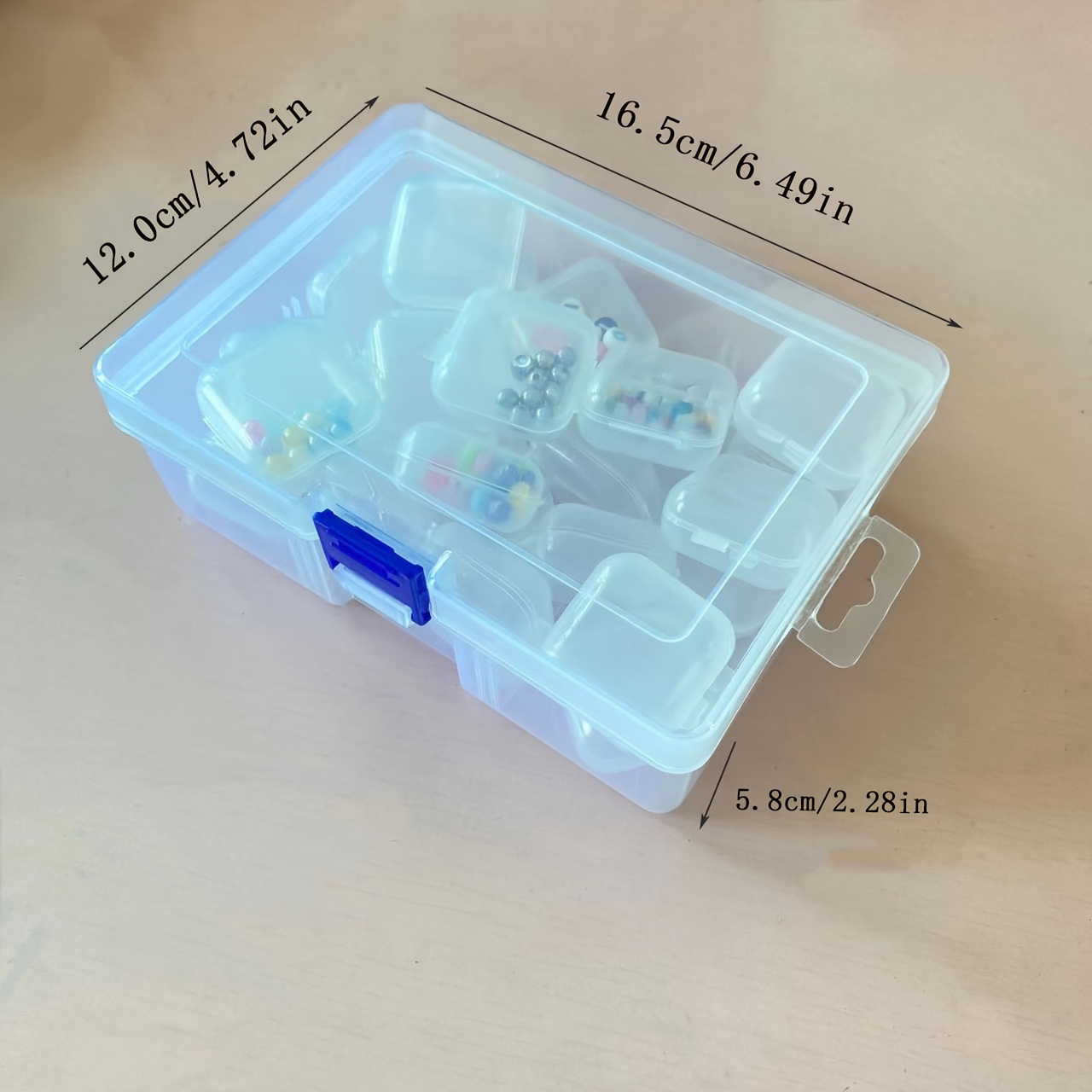 Plastic 8-Compartment Organizer Box