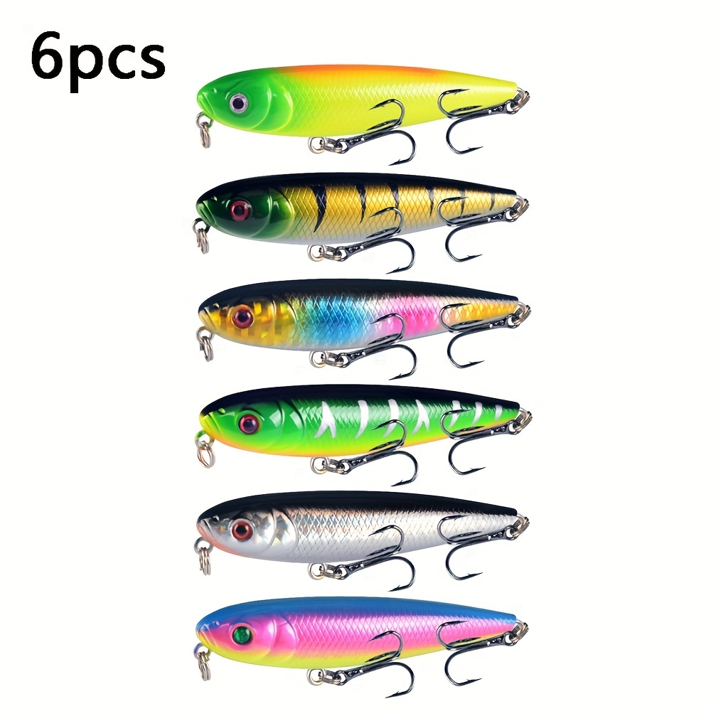 Premium Pencil Lure With Triple Hook Ideal For Freshwater - Temu Canada