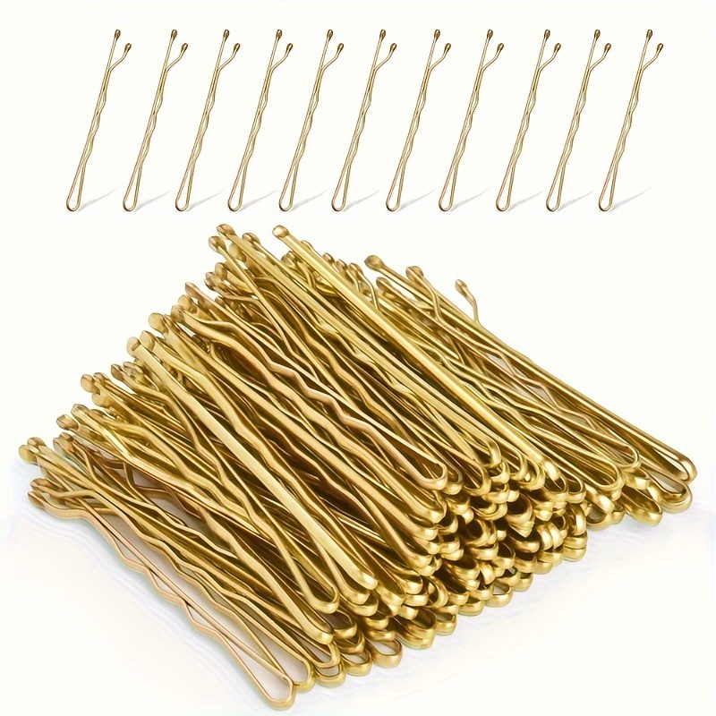 200 Count U Shaped Hair Pins For Updos Waved Bobby Pins For Women