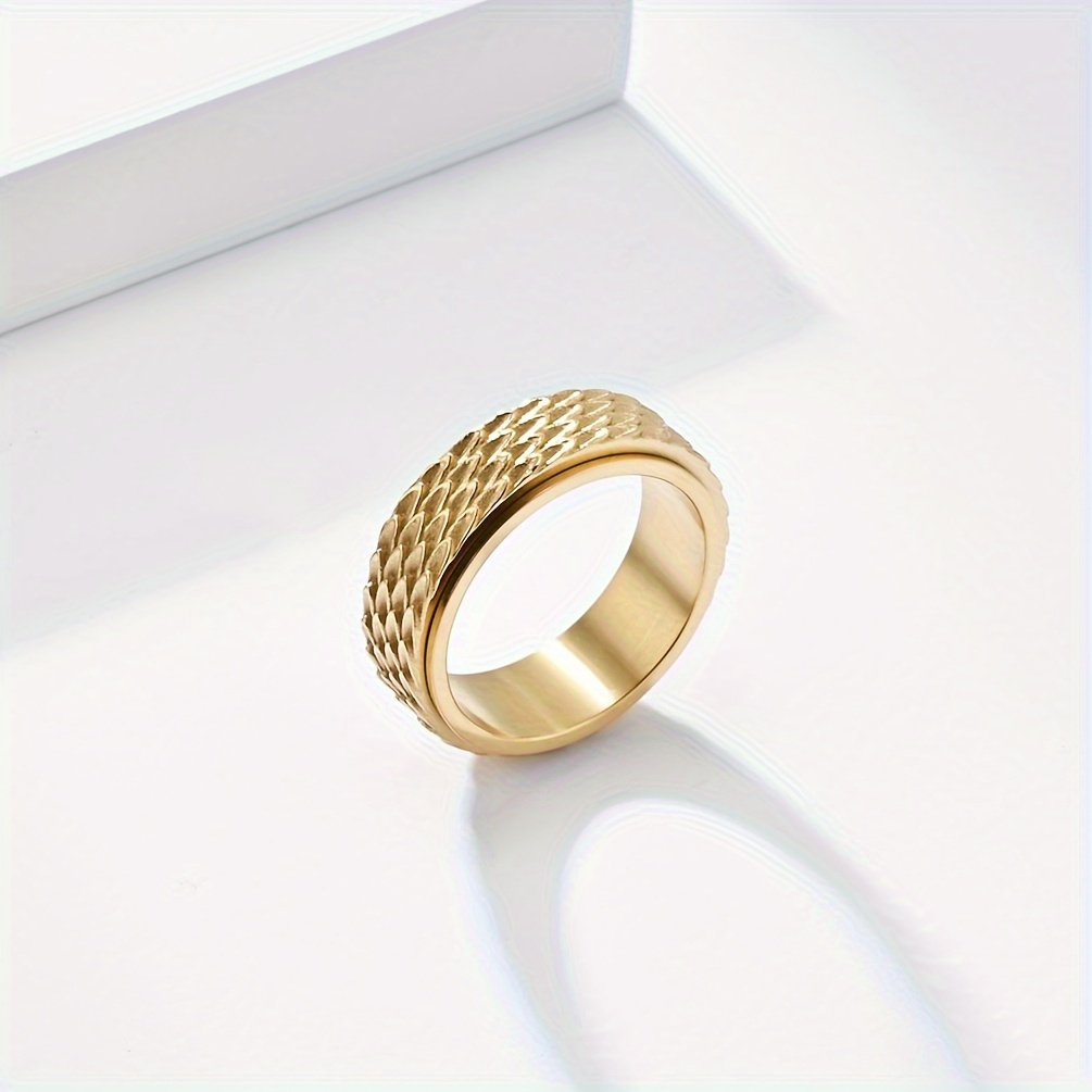 1pc mens retro cool rotating ring punk stainless steel ring with   Product details 7