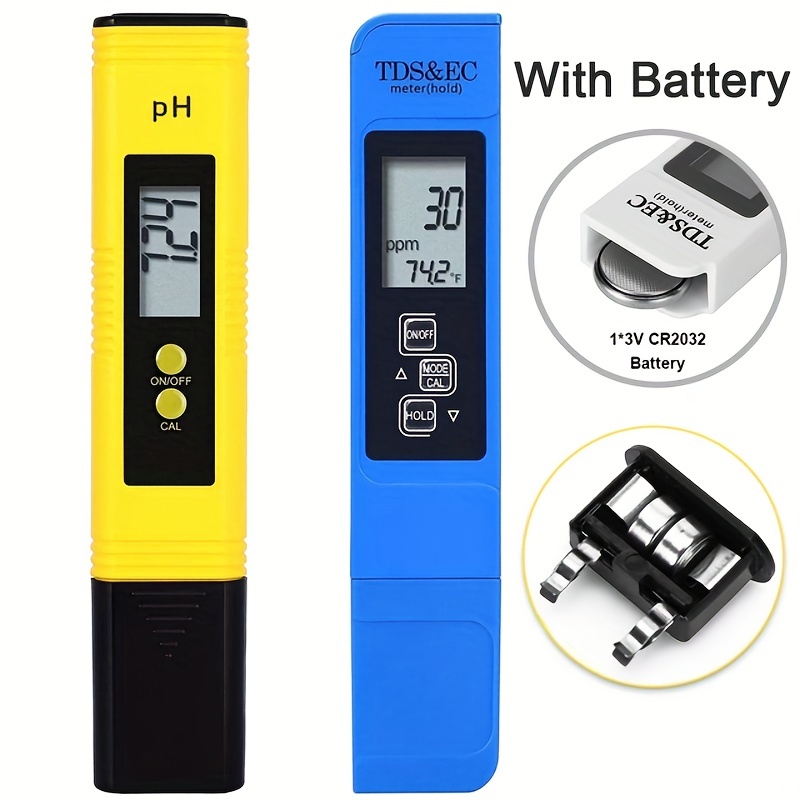 TDS Meter, Electronic Water Tester with 0-9990 PPM Measurement Range, Hand  Held Digital Water Test Pen for Farming, Aquariums, Pools, Household  Drinking Water (Blue): : Industrial & Scientific