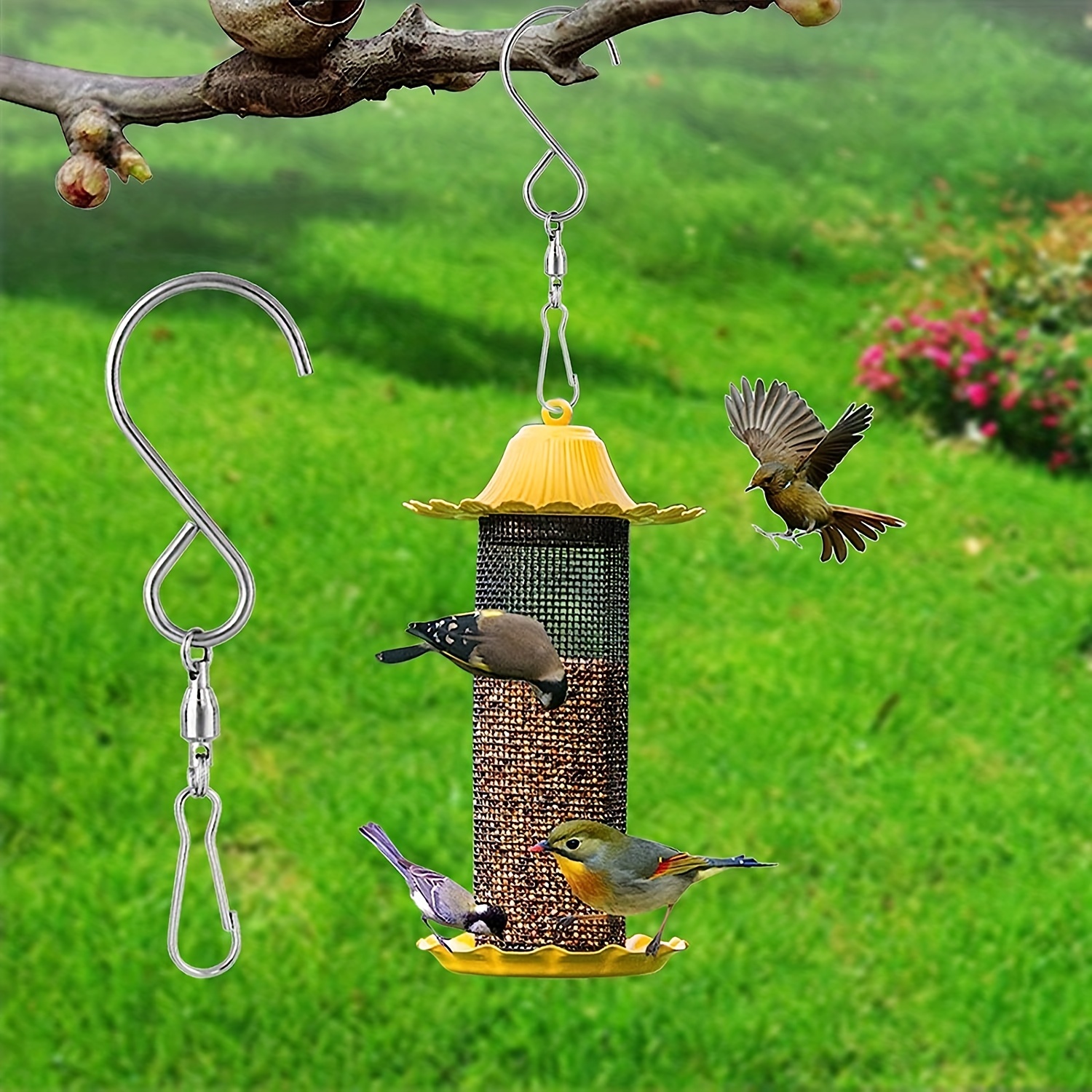 Swivel Hooks Clips Hanging Wind Spinners Wind Chimes Bird - Temu
