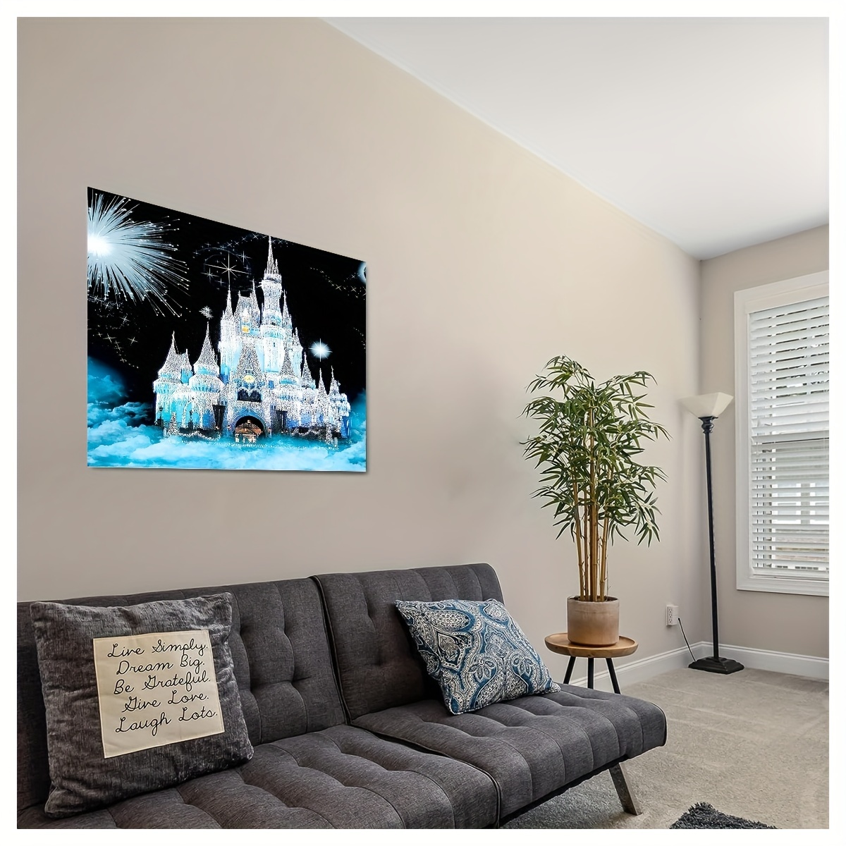 5D DIY Diamond Painting For Adults And Beginners Castle Diamond Painting  For Living Room Bedroom Decoration 11.81*15.75inch