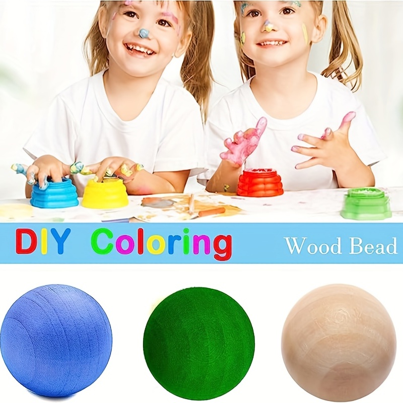 Wooden Balls Hardwood Birch Balls For Diy Creative Crafts - Temu