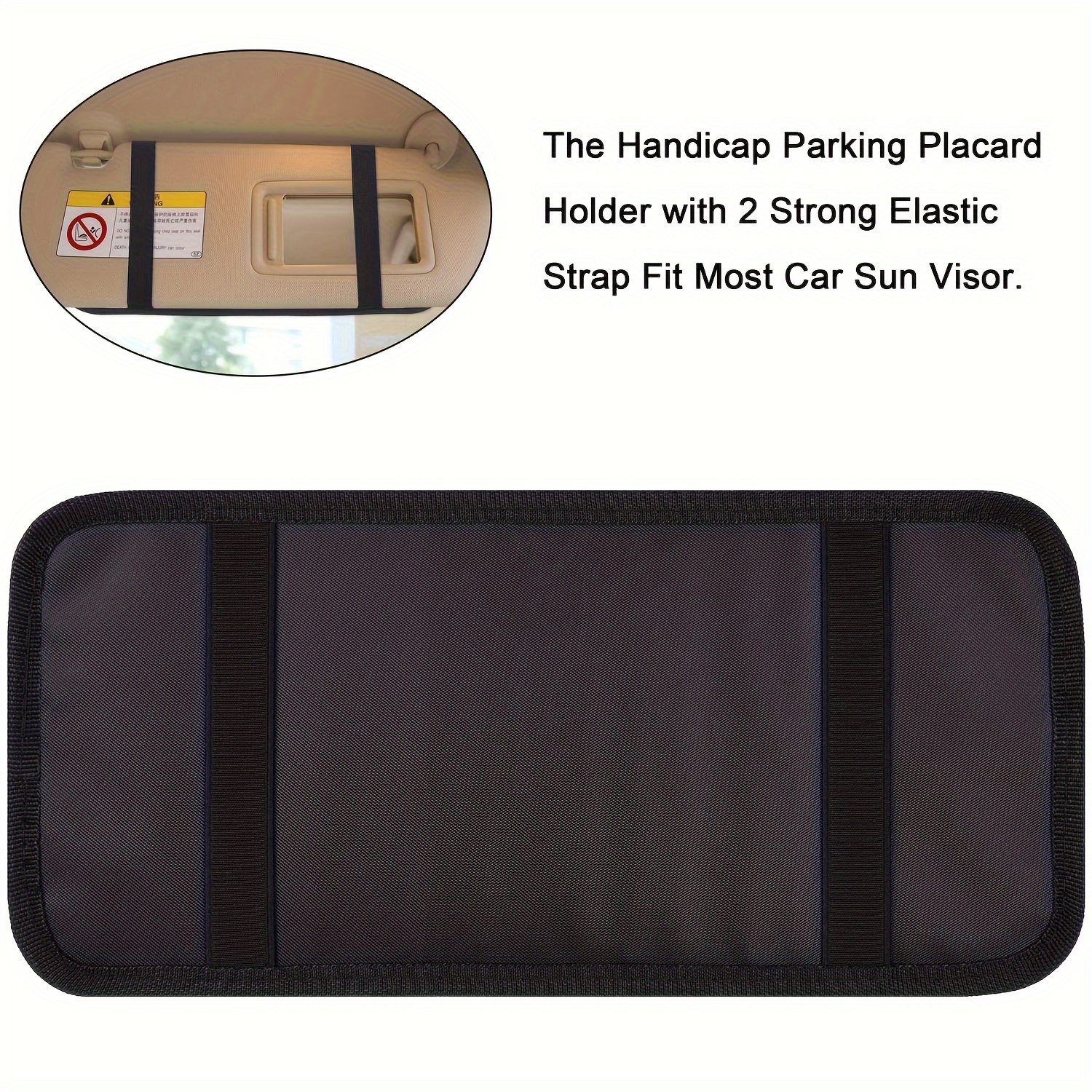 1 paquet de support de plaque de stationnement pour handicapés, couverture  de support de protection de plaque de permis de stationnement pour  handicapés Ultra Transparent 
