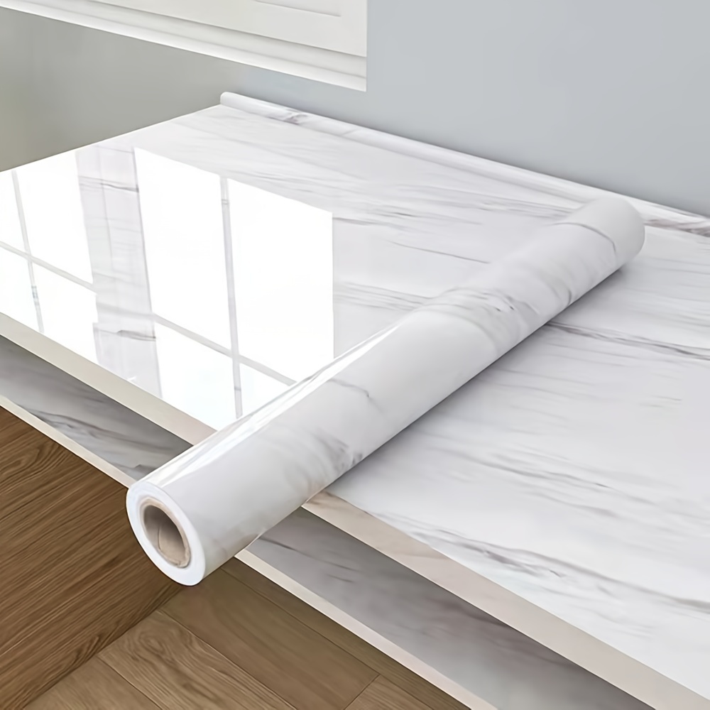 Papel tapiz de madera autoadhesivo, PVC blanco impermeable de película  decorativa, pegatinas de renovación de muebles