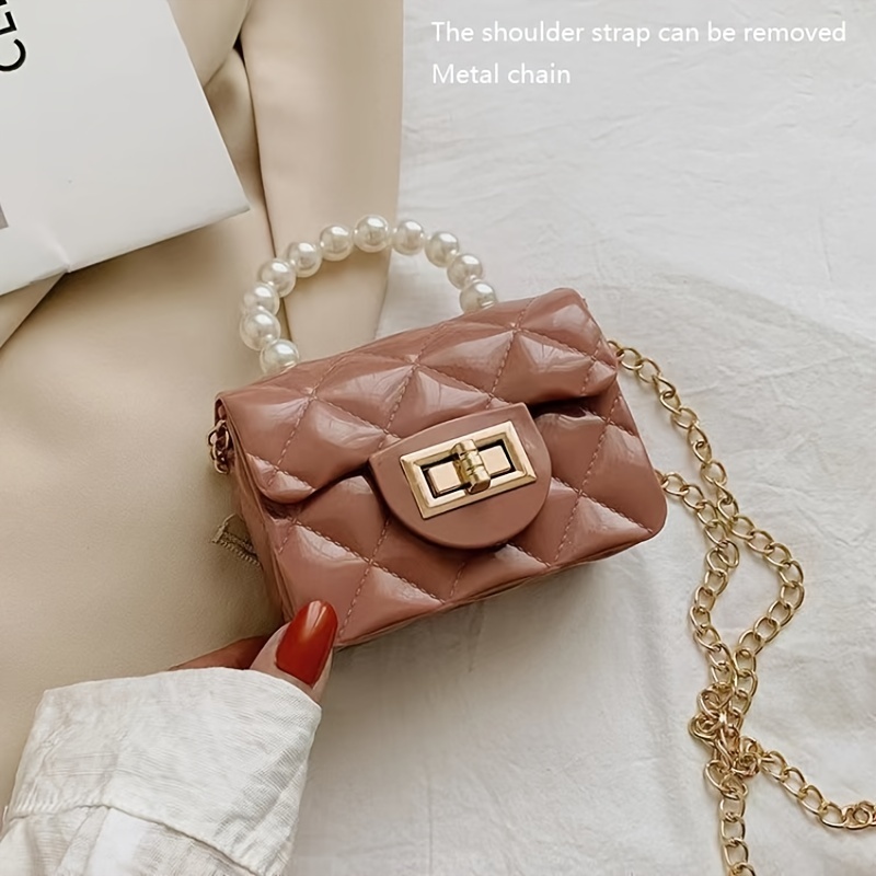 Mini Jelly Handbag, Cute Shell Shaped Chain Crossbody Bag Coin Purse - Temu