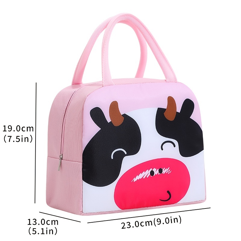 Cute Lunch Bags Kawaii Animal Lunch Box Insulated Lunch Bag for