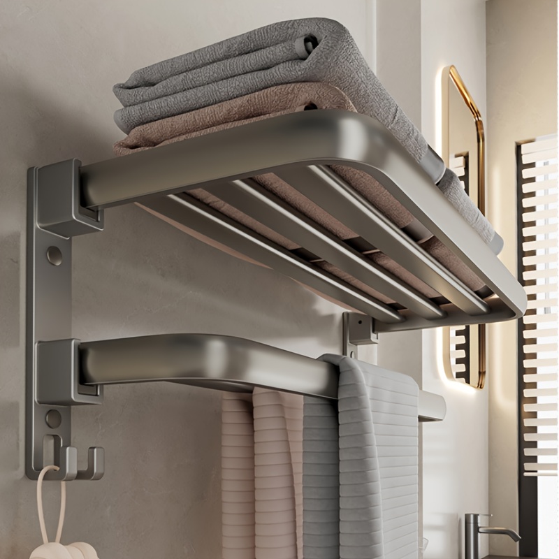 Accesorios de baño espacio de baño toallero de aluminio estante