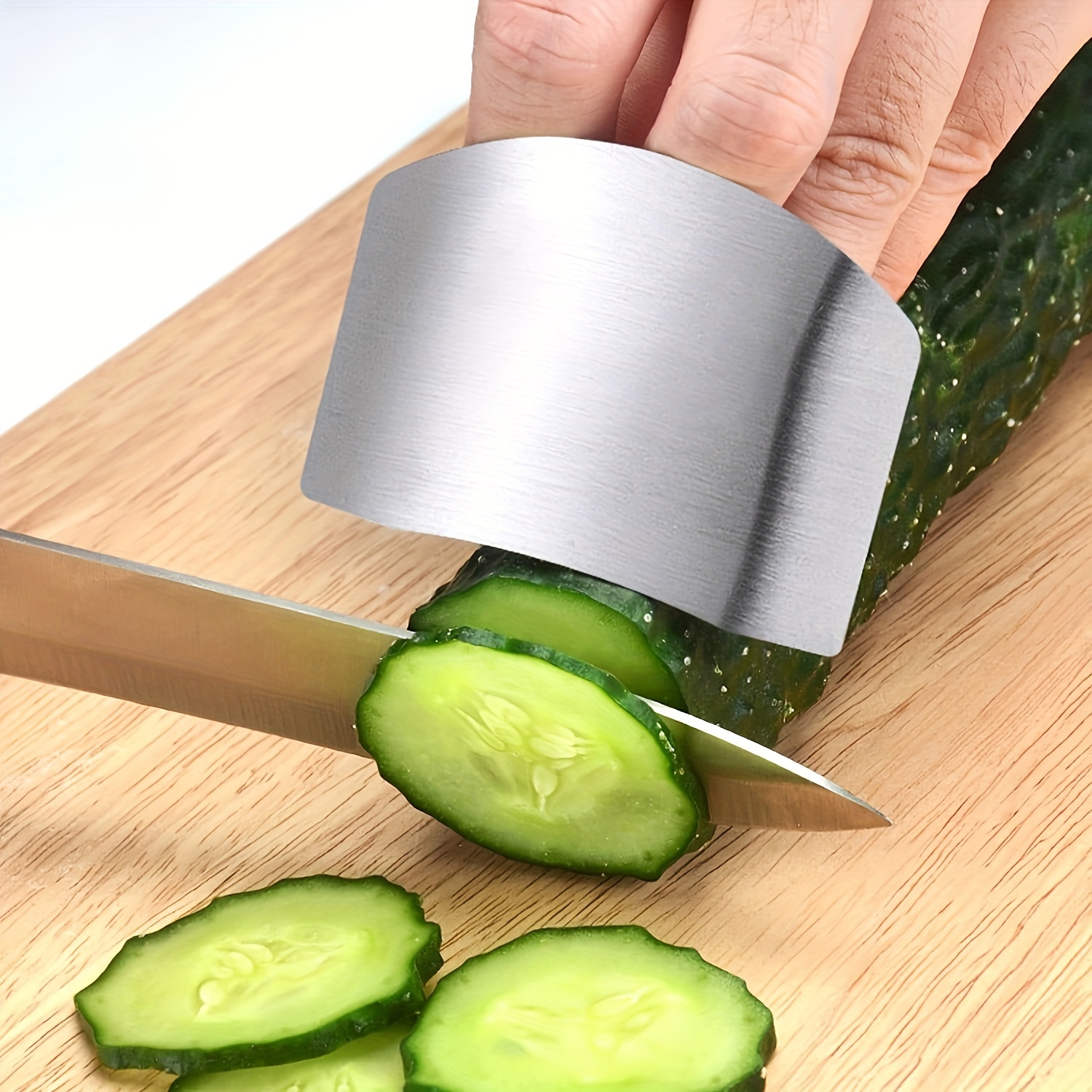 2Pcs Finger Guardcuttingprotector Hand Mandoline Grater Holder Safety Shred  Slice Vegetables Slicing Steel Stainless Slicer