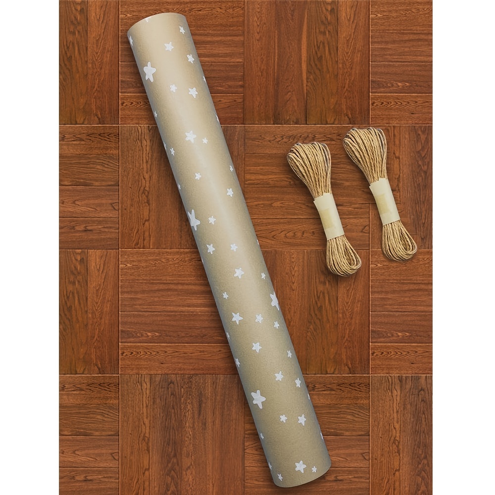 Christmas Wrapping Paper, Jumbo Roll Kraft Paper - Red and Green