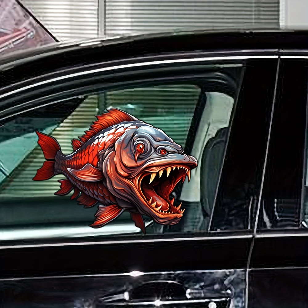 Ocean Fish Lure Car Stickers Cool Realistic Carp Go Sea Fishing Auto Window  Decals 3M Reflective - AliExpress