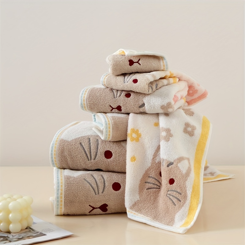  FSYSM Home - Juego de toallas trenzadas de color sólido, regalo  de 1 pieza, toalla de ducha grande, 2 piezas de 35 x 75 pulgadas, toalla  facial para la familia (color