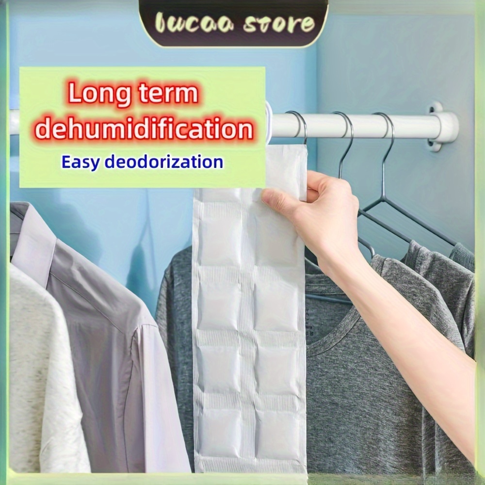 1pc Hanging Wardrobe Dehumidifier Bag