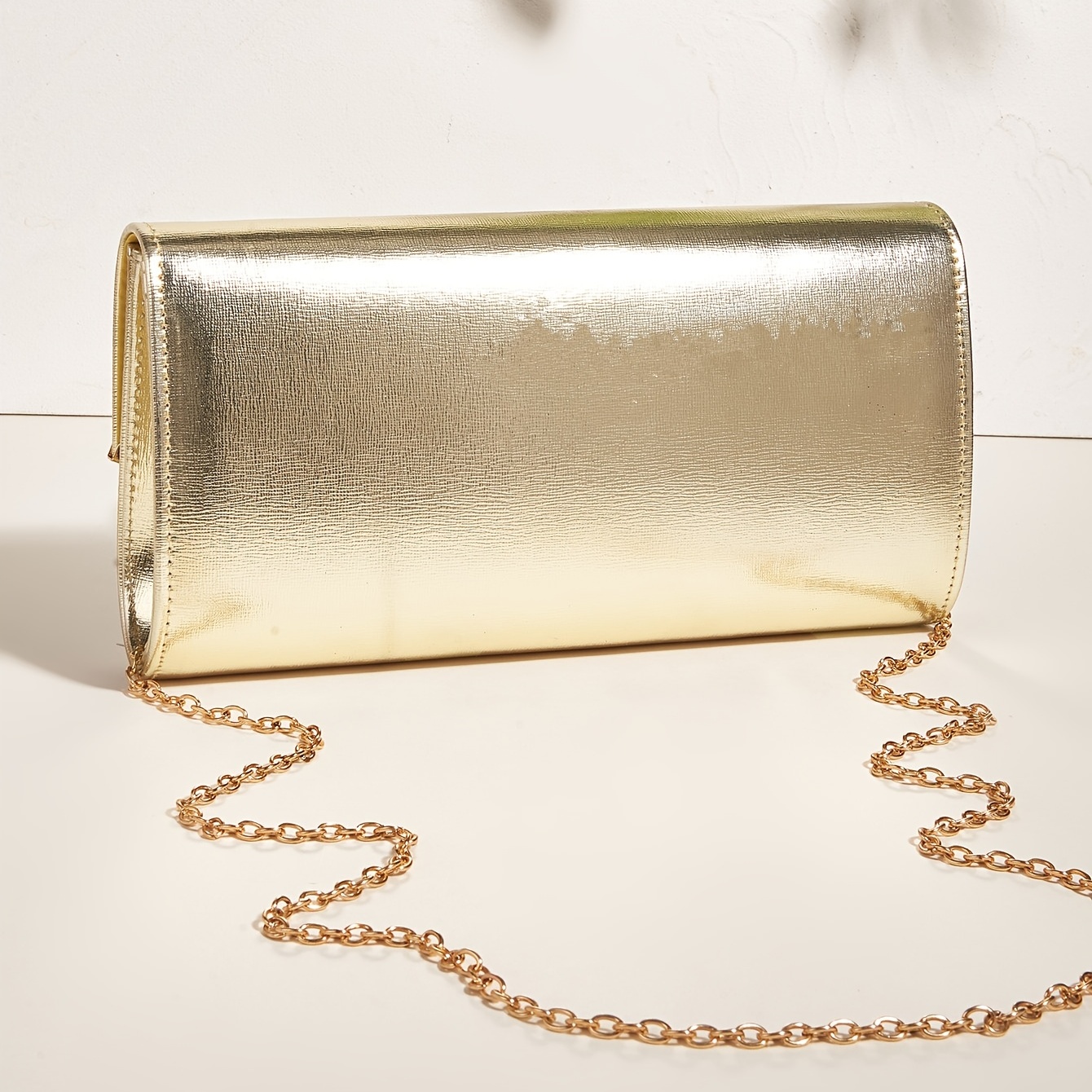 Metal Decor Clutch Bag For Party Shoulder Bag