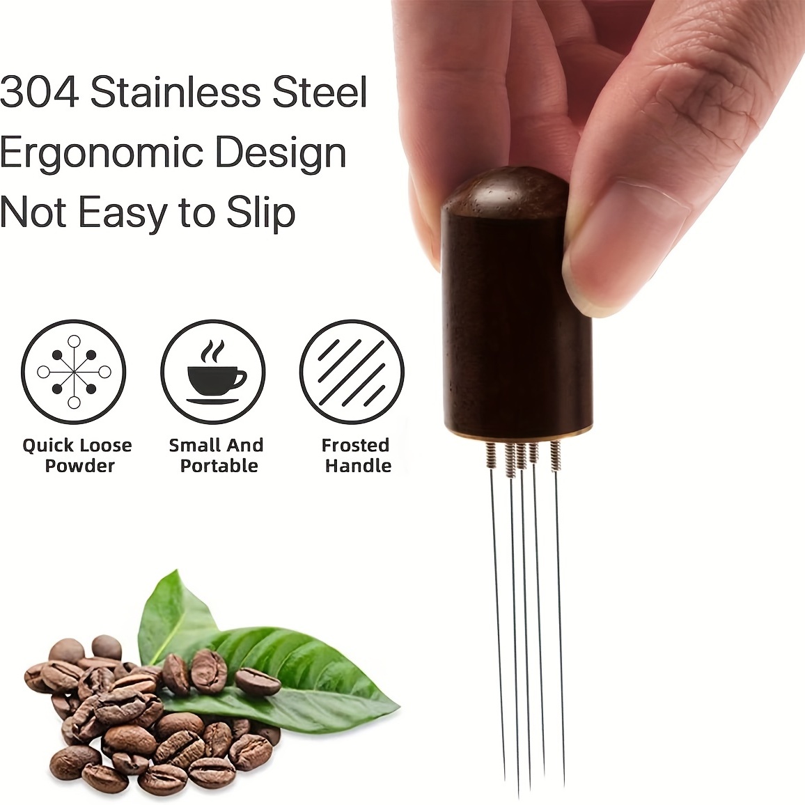 Portable Espresso Stirrer With 5 Needles Easy And Effective - Temu
