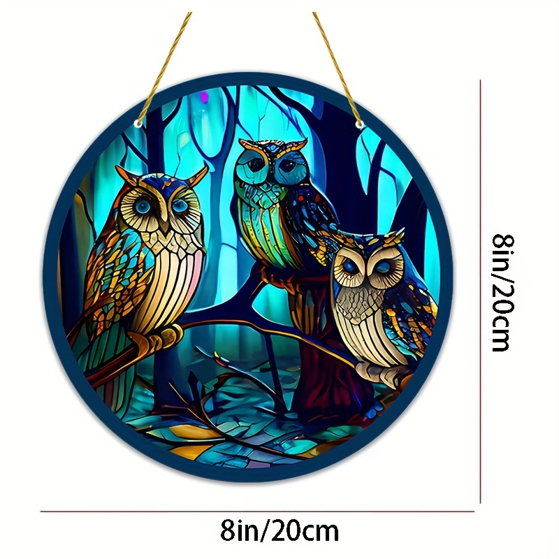 Owls Suncatcher For Window Whimsigoth Home Decor Perfect - Temu