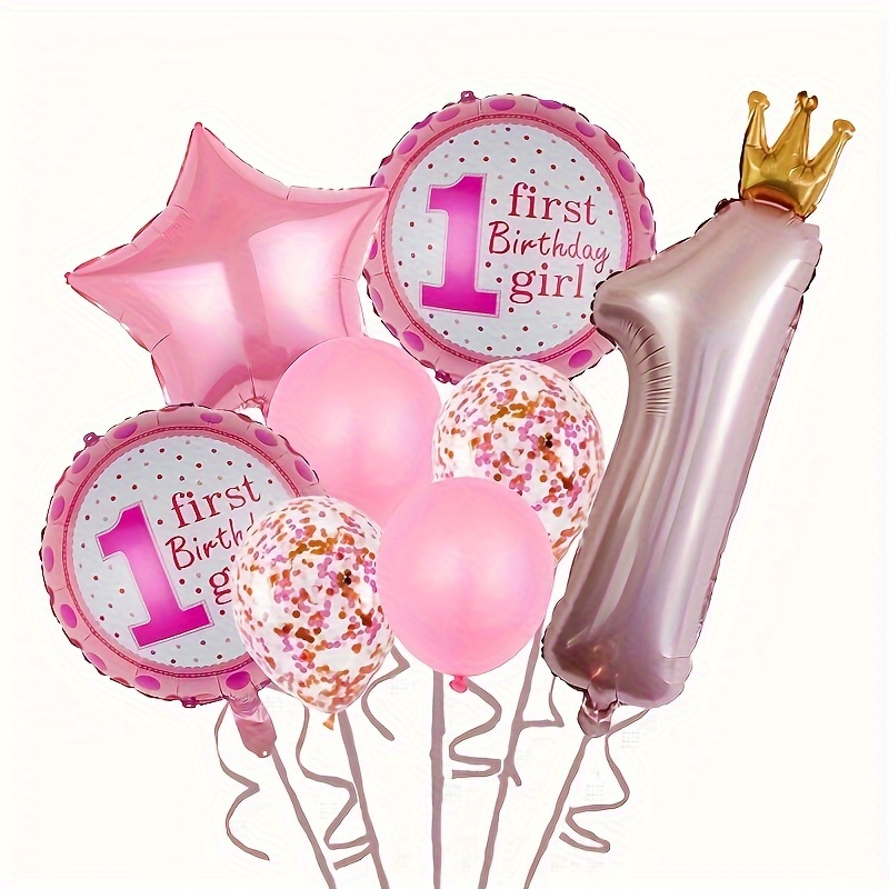 first birthday decorations for girl pink