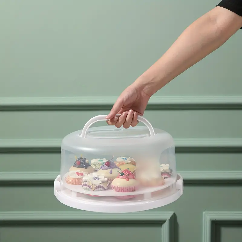 Cake Box, Cupcake Container, Multi-purpose Use Portable Birthday Cake Box  Carrying Box, Egg Tart High-end Packaging Storage Box, Kitchen Accessories  - Temu