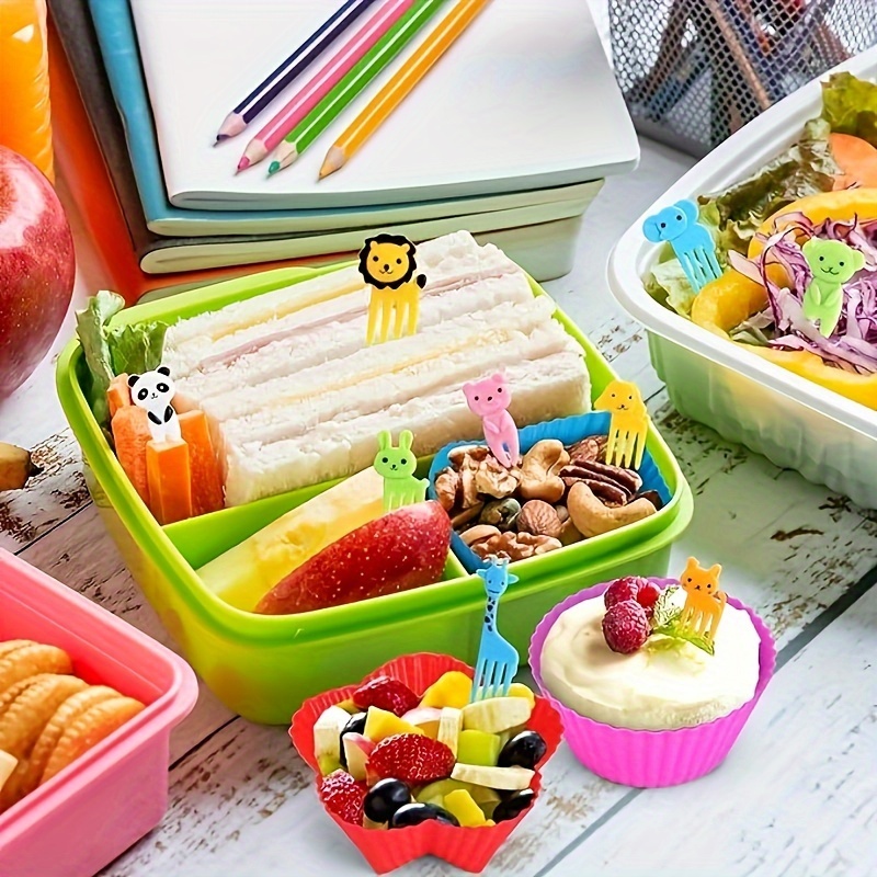 Reusable Cupcake Liners 36 Pcs Silicone Lunch Box Dividers, Non