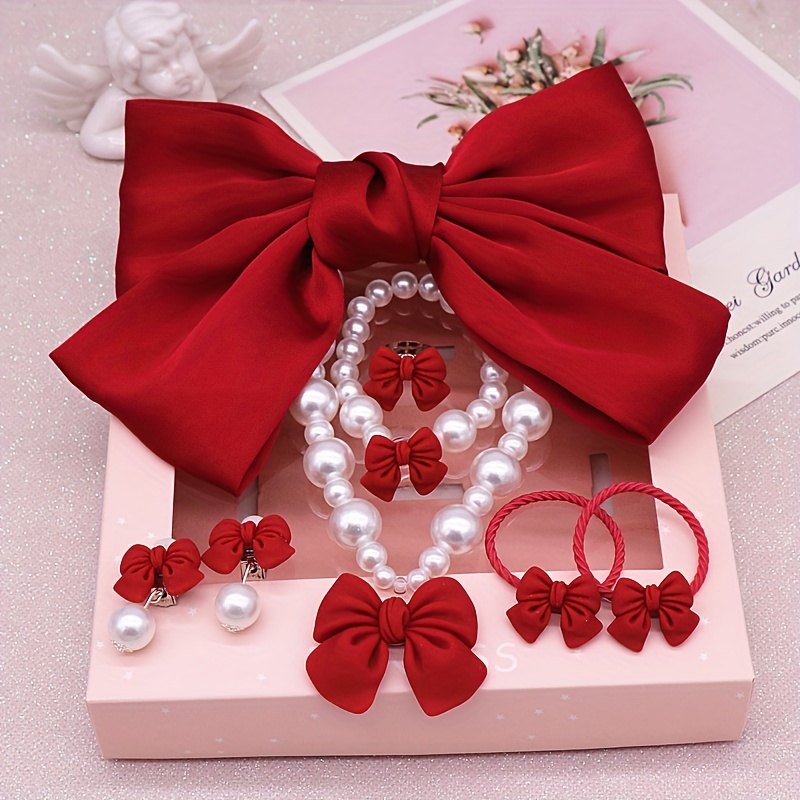 Mosodo-Coffret cadeau de bijoux de cheveux pour filles, collier pour  enfants, bracelet pour petites filles