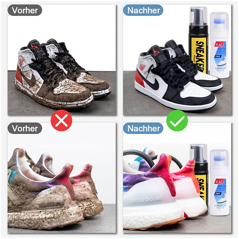 COZGO Shoe Cleaner Kit for Sneaker, Water-Free Foam Sneaker