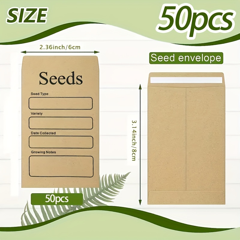 garden seed envelope templates