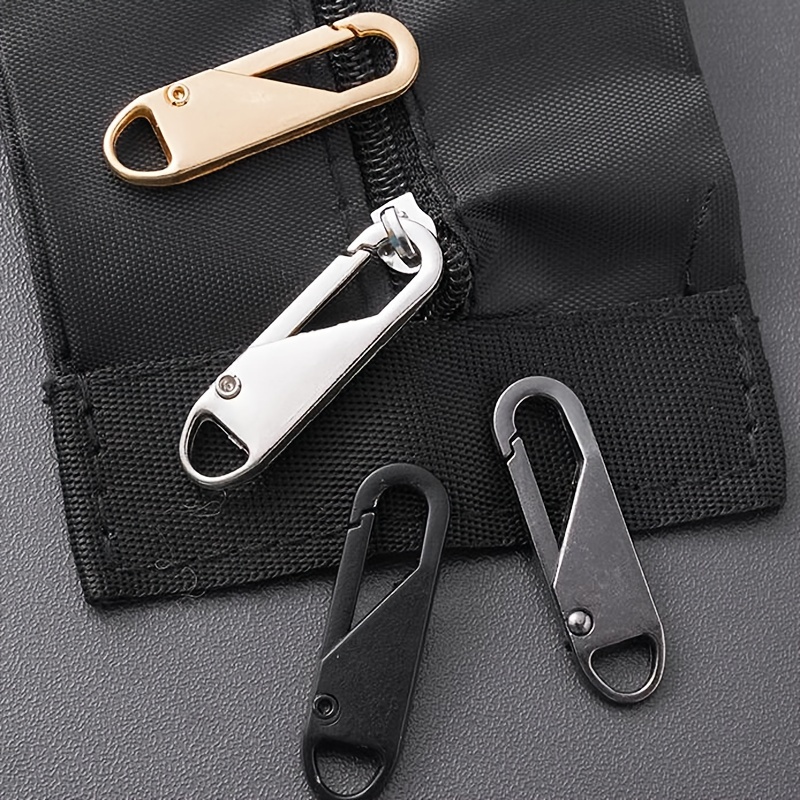 Metal Zipper Pull Tab Replacement Puller Zip Coat For Bag Extender