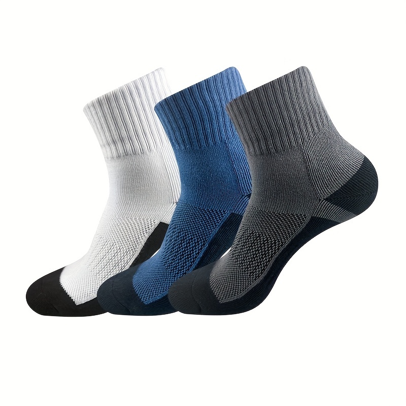 1 pieza de calcetines para correr para hombre, calcetines cortos, gruesos,  absorbentes del sudor, para caminar, calcetines de baloncesto