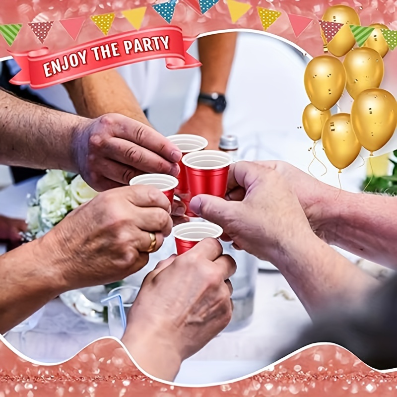 Plastic Shot Cups, Mini Disposable Shot Glasses Small Plastic Cups For  Wedding, Graduation Party, Beer Taste Serving, Snacks Samples And Tastings ( red) - Temu