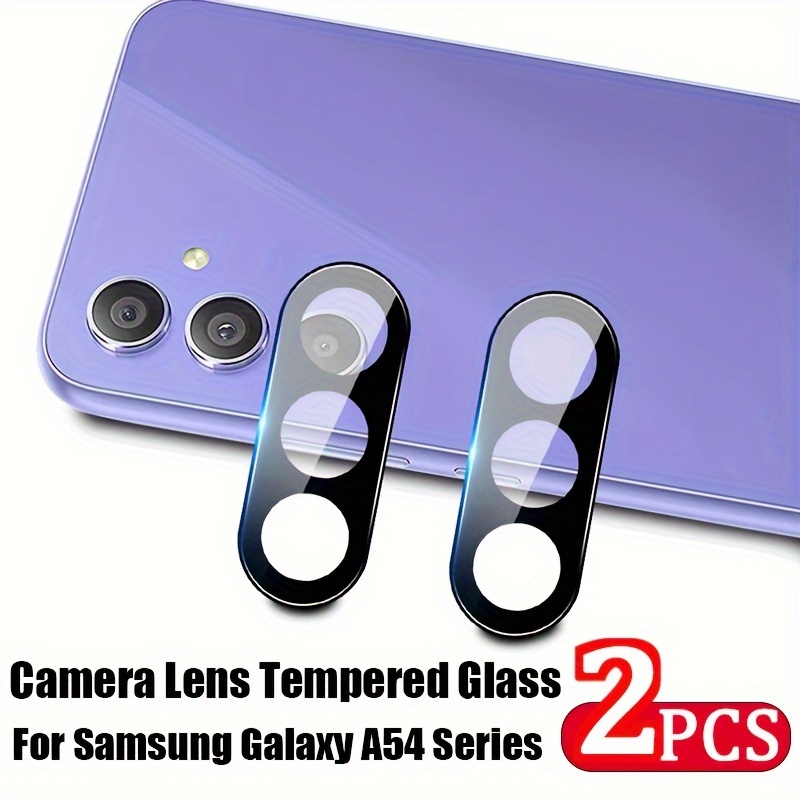 Paquete de 3 protectores de pantalla para Samsung Galaxy A14 5G + 3  protectores de lente de cámara, vidrio templado Ultra HD, dureza 9H,  antiarañazos