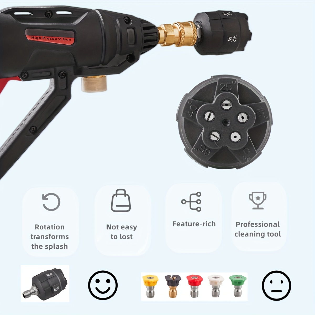 cordless high pressure with washer nozzle