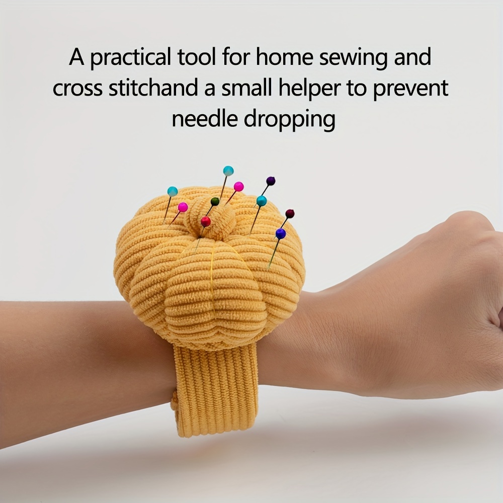 Wrist Pin Cushion, DIY Handcraft Tool Wrist Band Pin Cushions Wrist Pin Cushion Pin Cushion Wristband Cute Pin Cushion with Elastic Wrist Belt(#2)