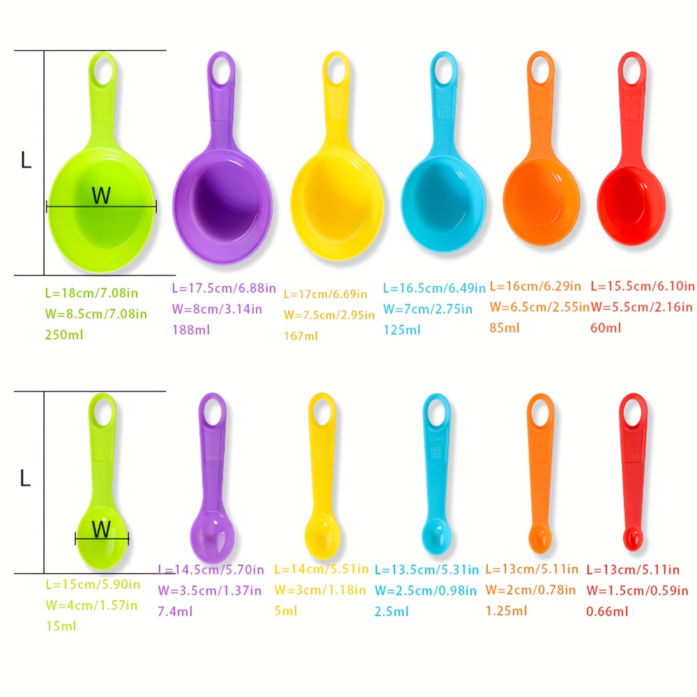 Measuring Cups And Measuring Spoons Set, Multifunctional Plasitc Measuring  Spoon, Measuring Cup, Graduated Measuring Spoon Set, Baking Tool For  Cooking And Baking, Apartment Essentials, Western Stuff - Temu Bulgaria