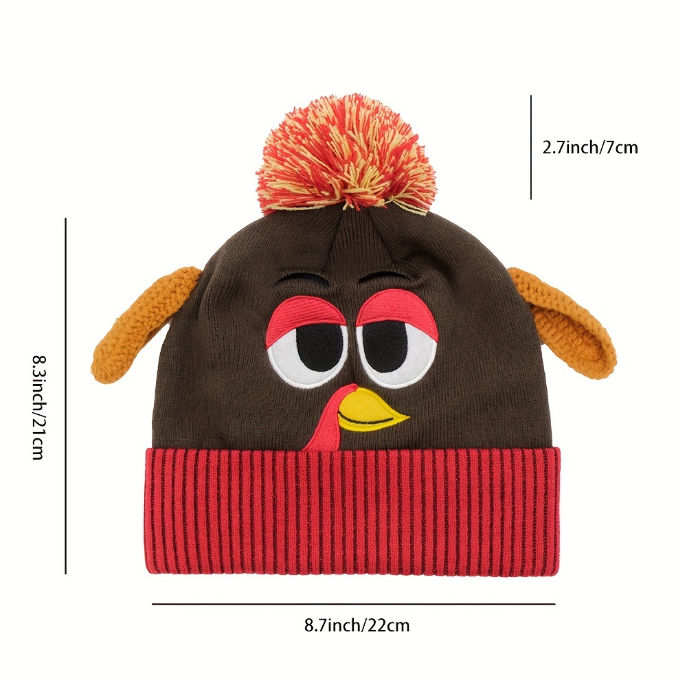 Bonnet Perroquet Chantant - Tricot Doux Et Chaud - Taille L - Homme Et Femme - Idéal Hiver Et Activités Extérieures - 9