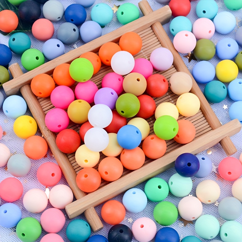 15MM Round Assorted Silicone Bead Mix