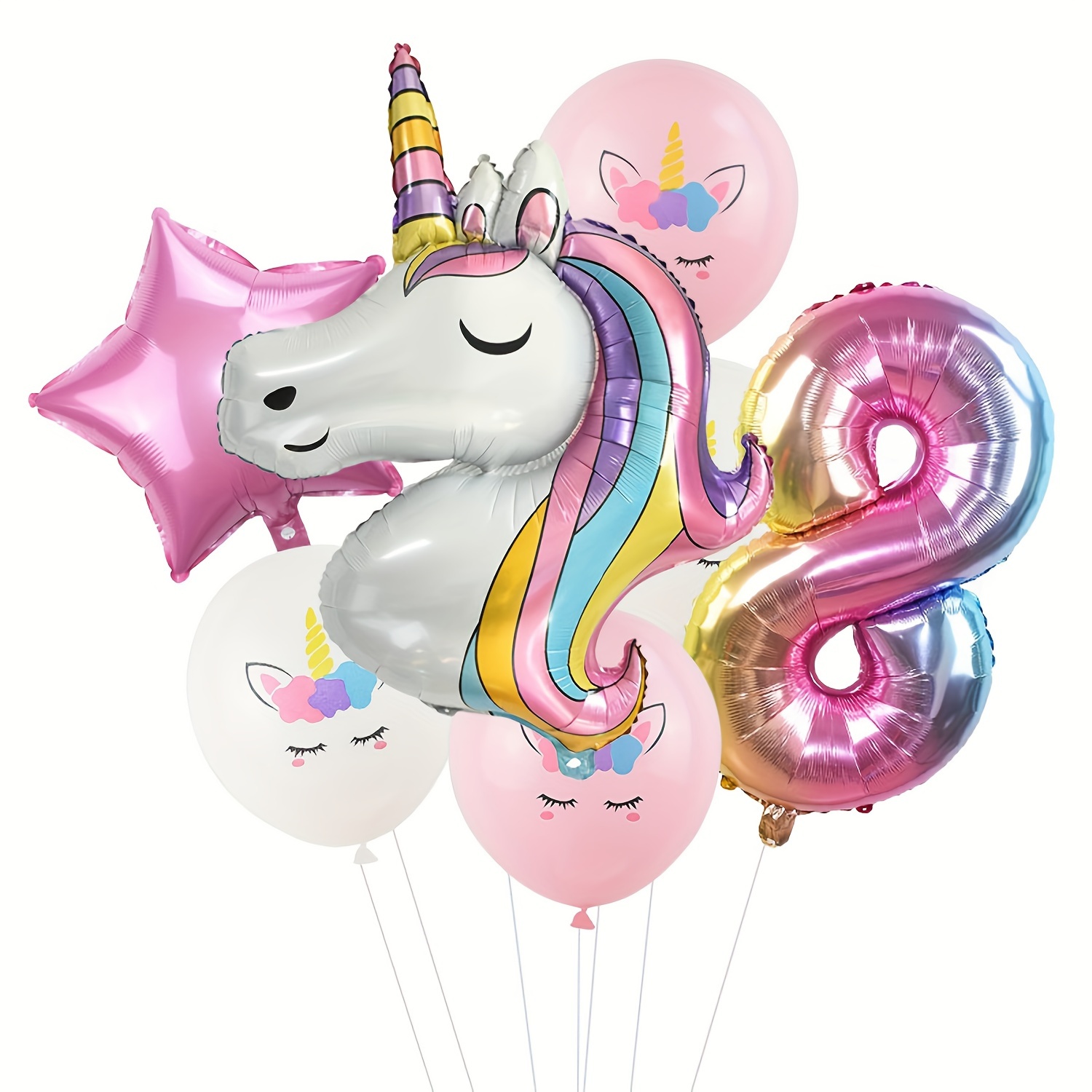 Unicorn Birthday Themed Party Balloon Set, Unicorn Birthday Party  Decorations by Party Eight