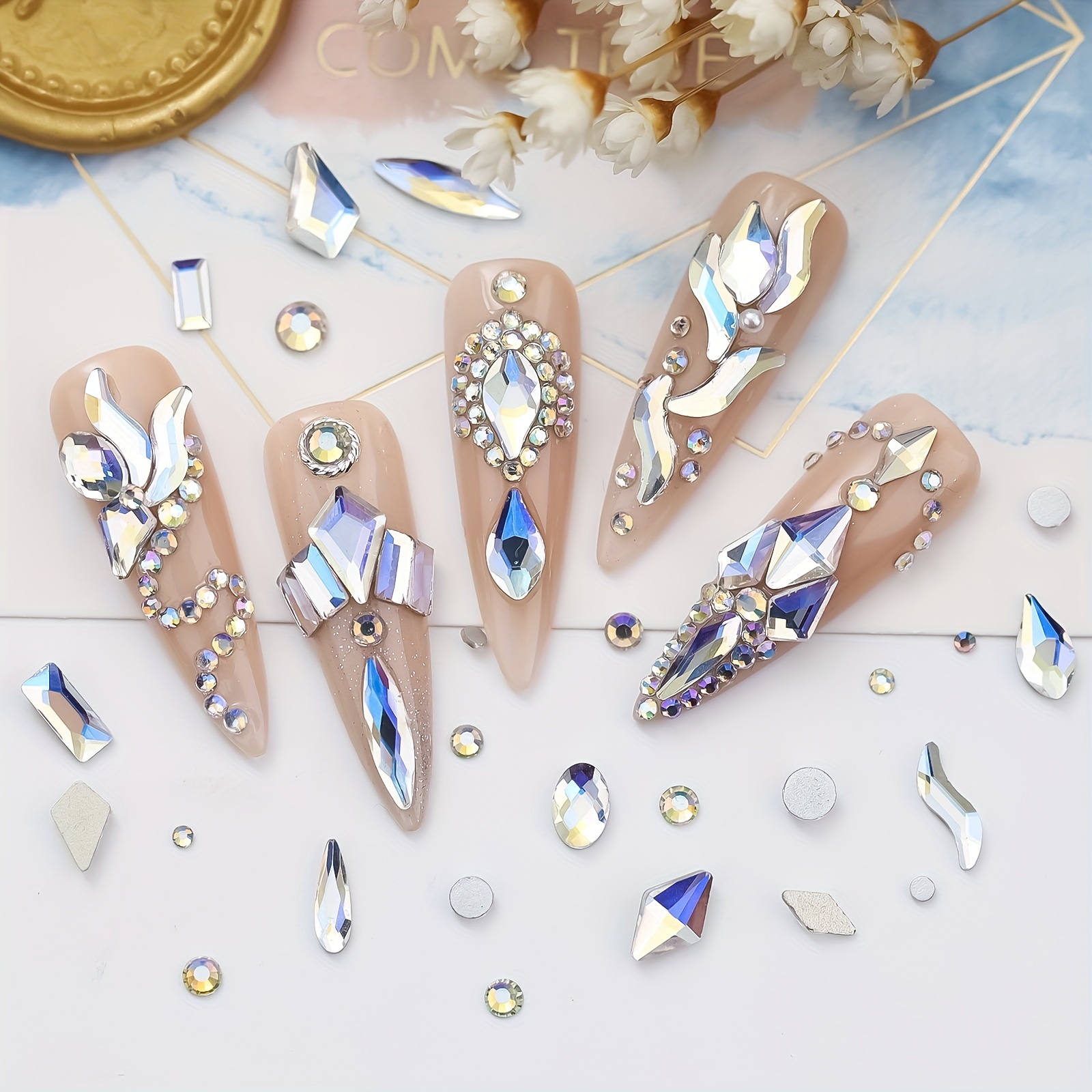 Buy Wholesale China New Design Pixie Crystal For Nail Art Bottom Diamond  Fine Rhinestones Of Small Pixies Nail Metal Color Stones & Nail Art at USD  0.48