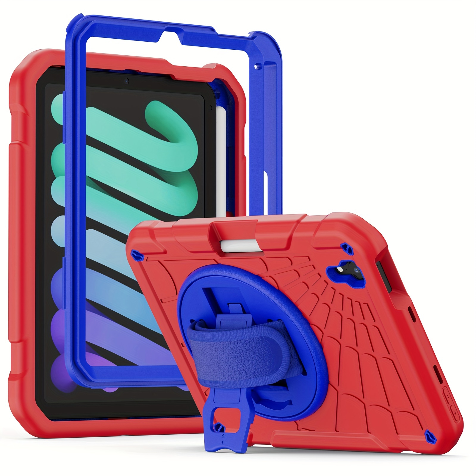 Children's red iPad mini (6th gen) Case and Screen Protector