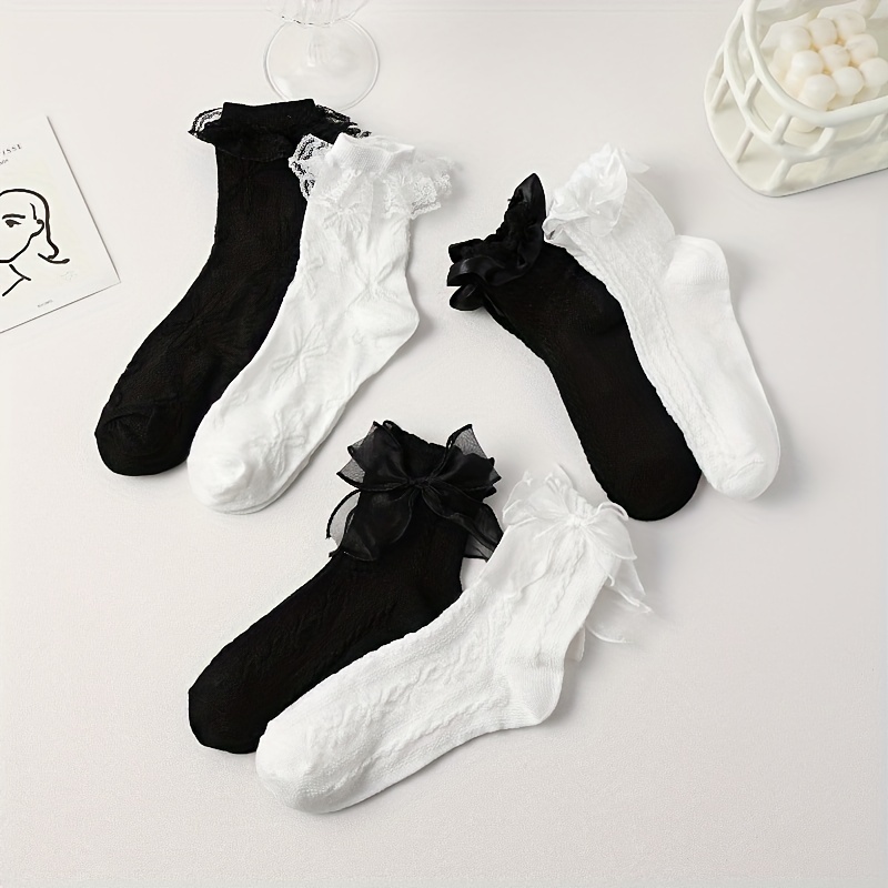 Chaussettes à volants discount femme