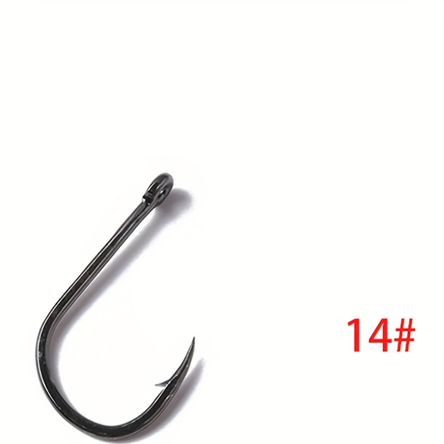 No. 1/0 no. 14 Sharp Iron Barbed Fishing Circle Hook Fishing