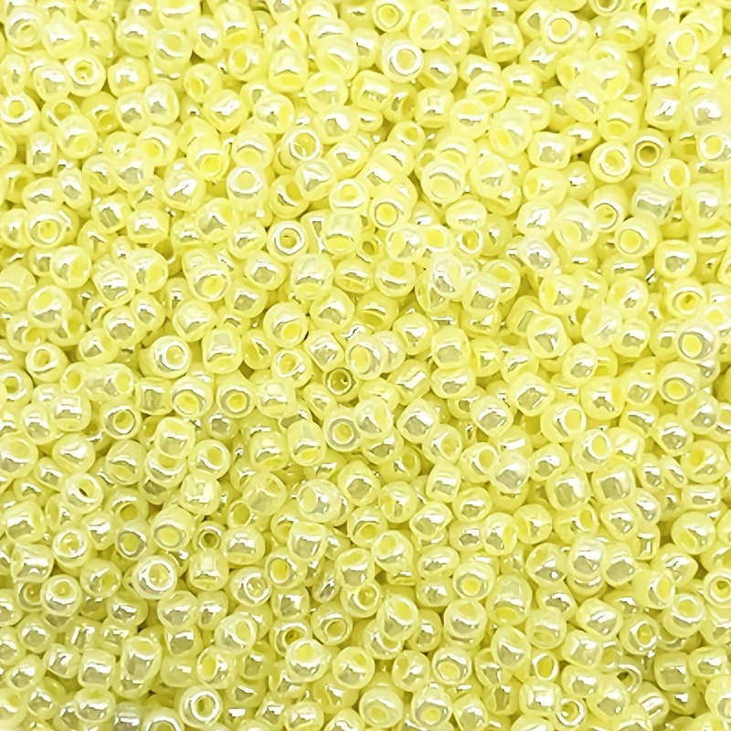 About Candy Color Glass Beads Cream Millet Beads For Diy - Temu